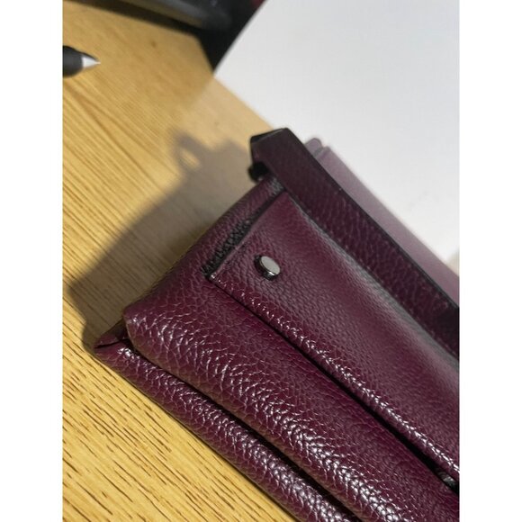 A New Day Burgundy Crossbody Bag With Adjustable Strap Pebbled Faux Leather - Picture 8 of 11